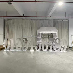 Large Gold Acrylic Mirror Number <b>Stand</b> for Party Decorations SMOOTH New Arrival Birthday <b>Backdrop</b> for Events - Product Image 2