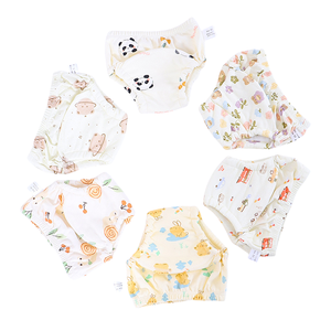Personalizado Baby Toddler Algodão Orgânico Impermeável Reutilizável Higiênico Aprendendo Fralda Capa Calças Absorvente Potty Training Underwear - Product Image 6