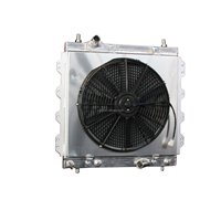 Radiateur de refroidissement entièrement en aluminium avec cache de ventilateur pour Chrysler PT Cruiser 2.4L L4 2429cc 148ci à aspiration naturelle 2001-2010