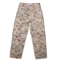 Pantalon ample pour homme, imprimé pigmentaire, cinq poches, taille mi-haute, BCI Recycle, respirant, 8.55oz, teint en pièce, collection automne MASTER