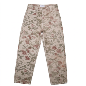 Pantalones holgados estampados para hombre, cinco bolsillos, cintura media, BCI, reciclados, transpirables, de 8.55oz, teñidos en prenda para otoño, MASTER TEXTILE - Product Image 1