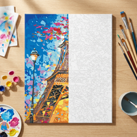 Peinture par numéros, peinture à l'huile numérique, Tour Eiffel Paris, kit DIY 40x50cm, 36 couleurs, toile en coton, décoration murale pour la maison