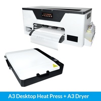 Machine d'impression numérique DTF de bureau A3 à estampage à chaud, imprimante thermique pour vêtements à encre blanche, contrôle intelligent, impression couleur