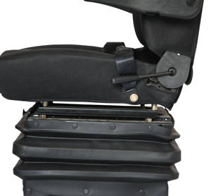 Asiento con Suspensión Ajustable de Cuero PVC KL Seating, Reposabrazos Negro, Nuevo, Piezas de Equipo de Manipulación - Product Image 4