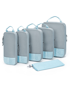 Custom logo Versatile <b>Travel</b> <b>Bag</b> 6 Set Compression Packing Cubes Lightweight Accessories Suitcase Organizer <b>Bags</b> - Product Image 1