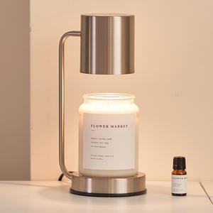 Nouveau chauffe-bougie électrique réglable en verre et métal pour aromathérapie, avec variateur d'intensité, design moderne pour une utilisation intérieure/extérieure - Product Image 3