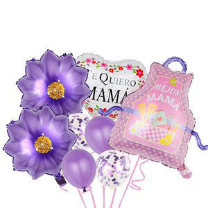 Vente en gros d'Ensemble de ballons Happy Mother's Day <span class=keywords><strong>MAMA</strong></span> Festival Espagnol Feliz <span class=keywords><strong>Mama</strong></span> Flower Garden Warut Globos Set pour la décoration de fête - Product Image 2