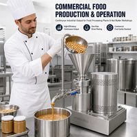 Machine industrielle compacte en acier inoxydable pour la fabrication de beurre de sésame et de cacahuètes / Broyeur de pâte de cacahuètes / Moulin colloïdal