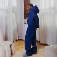 Ensemble de survêtement et sweat à capuche OEM personnalisé avec logo, haute qualité, 100 % coton, pour homme