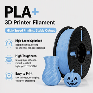 Filamento para Impresión 3D PLA+ 1.75mm ±0.02mm, Buen Precio, Alta Resistencia, Bobina de 1kg para Impresora 3D FDM, Impresión Rápida - Product Image 1