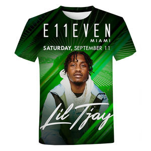 T-shirts imprimés Lil Tjay 2023 pour hommes, rappeur américain tendance, impression numérique 3D, t-shirt imprimé intégral, vêtements hip-hop, t-shirt - Product Image 5