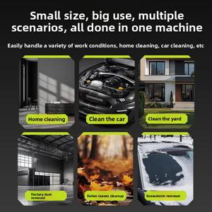 Souffleur à feuilles turbo à batterie industrielle, ventilateur puissant, moteur sans balais, séchage de voiture, souffleur à neige portatif, nettoyage de jardin - Product Image 4