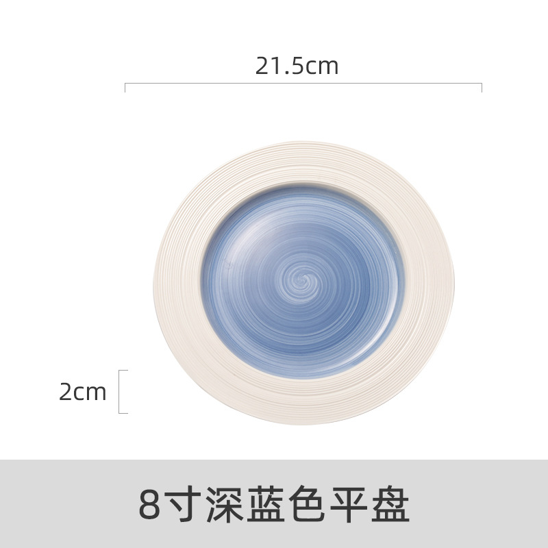 Blanco con azul oscuro