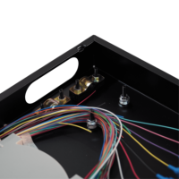 Untuk Kotak Terminal Drawer FC 24-Core SC UPC 1U 19'' Rak Geser 24 Port Peralatan ODF Serat Optik Kapasitas Tinggi