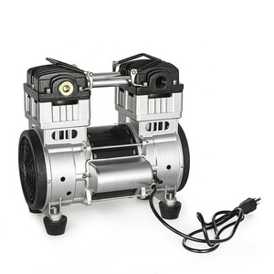 Alta eficiência e baixo ruído oilless 200L AC110V 220V compressor de ar do pistão da bomba de vácuo seco