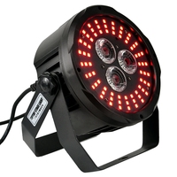 Projecteur de scène LED RGB 3x18W+72x0.5W, mode de contrôle DMX512, pour KTV, mariage, discothèque, éclairage de scène, soirée, DJ, club