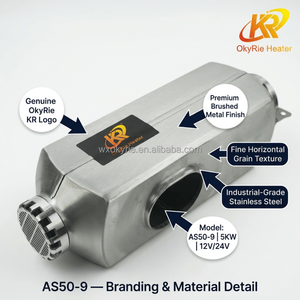 OkyRie AS50-9 5KW 12V 24V Calentador de Aire Diésel de Aluminio para Estacionamiento, Calentamiento Rápido en 3 Minutos, Alcanza 40°C ℃   Calefactor para Autocaravana - Product Image 4