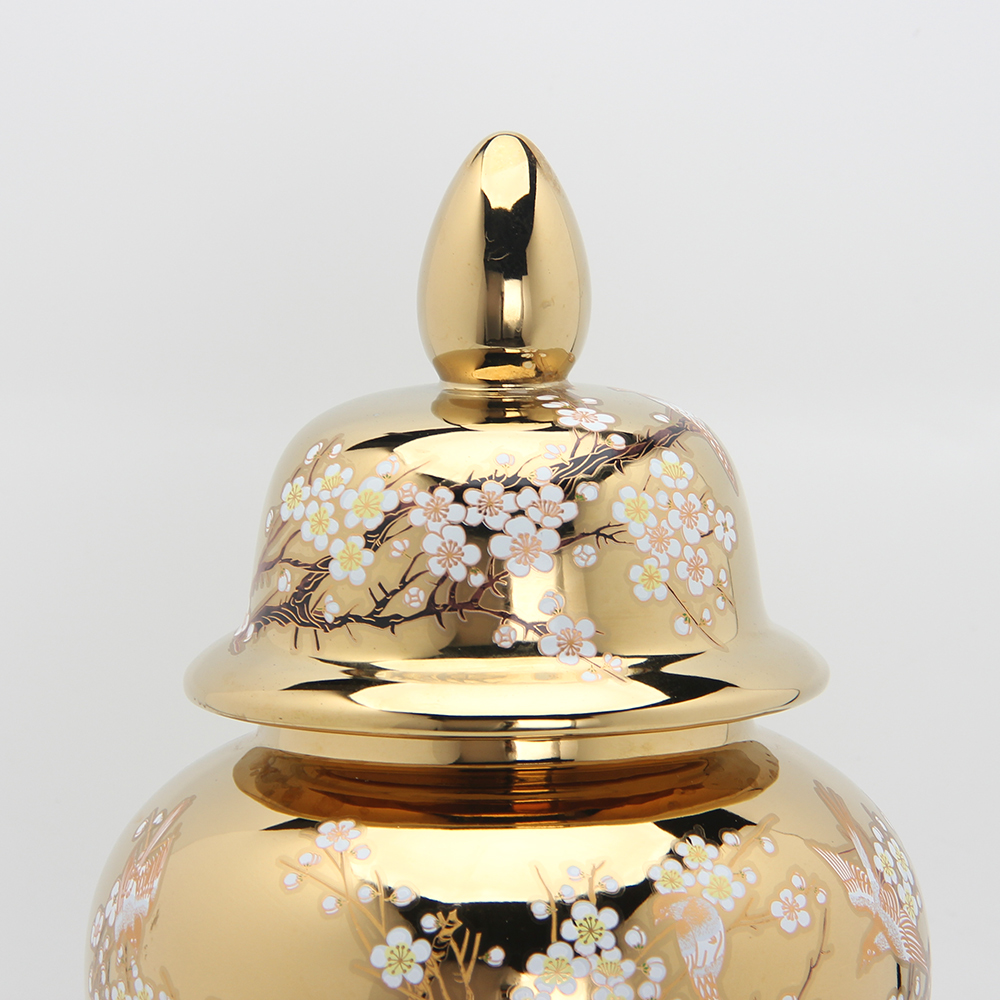 瓷罐 Amazon.com: 20 英吋(約50.8 公分)經典青花瓷陶瓷花卉寺廟姜罐瓶