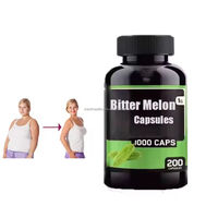 Extrait de graines de melon amer de marque privée minceur capsules de melon amer végétalien supplément de qualité alimentaire 10:1 ginseng