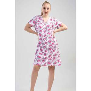 Camisón Corto de Mujer Hely con Estampado Floral, Ropa de Dormir Tejida - Product Image 1