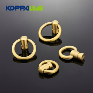 Koppalive rắn brass đồ nội thất Xử lý vòng tròn vàng Thả vòng ngăn kéo kéo tủ bếp xử lý cho tủ quần áo sử dụng - Product Image 2