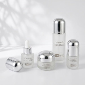 Bouteilles en verre cosmétiques MERRYNEWON, forme cylindrique, finition givrée, bouchon compte-gouttes, emballage haut de gamme pour soins de la peau - Product Image 2