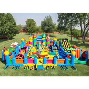 Funland <span class=keywords><strong>gonflable</strong></span> personnalisable <span class=keywords><strong>professionnel</strong></span> Combo Jumping Park terrain de jeu plein d'entrain <span class=keywords><strong>château</strong></span> amusant pour jouer - Product Image 4