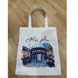 Sac cadeau en toile réutilisable et écologique, emballage en tissu de qualité supérieure, impression sérigraphique, logo personnalisé, durable, approvisionnement en gros - Product Image 3