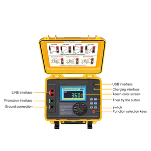 Elektrikli İletkenlik <span class=keywords><strong>Test</strong></span> Cihazı 5Kv İzolasyon Direnci <span class=keywords><strong>Test</strong></span> Cihazı Fiyatı Dijital İzolasyon Direnci Ölçer - Product Image 2