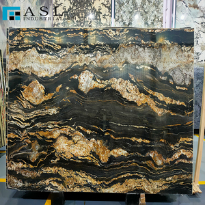 Mármol Negro Bosque Negro con Vetas Doradas, Losas Pulimentadas para Paredes, Pisos, Encimeras, Decoración de Villas y Hoteles - Product Image 5