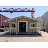 Casa Contenedor Plegable y Expandible de Fácil Instalación con Remolque para Vivienda Móvil y Camping, Modelo de 20/30/40 Pies, 2500 kg