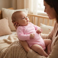 Vêtements pour bébé garçon, manches longues, 100% coton, body bébé, combinaison bébé, bodies tricotés, 0-24 mois, usine de vêtements pour bébé OEM
