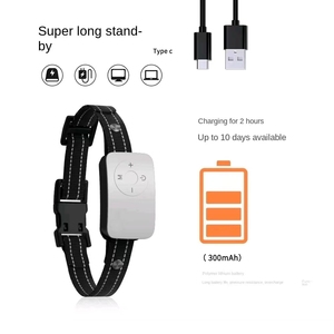 रिचार्जेबल इलेक्ट्रिक कुत्ता प्रशिक्षण कॉलर नियंत्रण बीप कंपन शॉक के लिए वाटरप्रूफ आईपी 5 20 घंटे बैटरी जीवन - Product Image 6