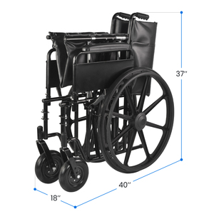 Silla <span class=keywords><strong>de</strong></span> ruedas manual Bariátrica para personas mayores y obesas Silla <span class=keywords><strong>de</strong></span> ruedas regular con ruedas cómodas - Product Image 4