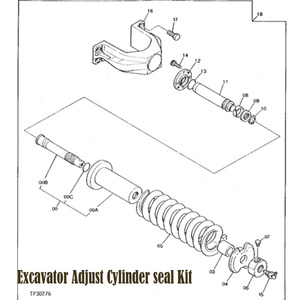 Kit de Sellos de Cilindro Ajustador de Cadena EX60-1 EX60-2 EX60-3 de Alta Calidad para Excavadora <span class=keywords><strong>Hitachi</strong></span> EX60, Kits de Reparación de Cilindro Ajustador de Orugas - Product Image 4