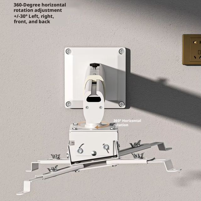 Wall Mounted Home Office Metal Structure Laser Engineering Projector Bracket Wall Mounted Bracket