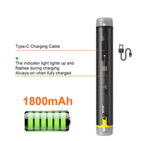 Testeur de puissance de fibre optique tout-en-un, localisateur visuel de défauts, stylo à lumière rouge, 10 longueurs d'onde, rétroéclairage LCD, lampe torche LED, Type-C, IP54