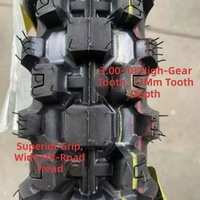 Pneu moto tout-terrain 3.00-18, 8 plis, antidérapant, résistant à l'usure, forte adhérence sur boue, drainage et freinage stables
