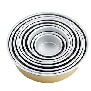 Moldes Redondos Profundos <span class=keywords><strong>de</strong></span> Aluminio para Hornear Pasteles, Venta al por Mayor <span class=keywords><strong>de</strong></span> Fábrica, Moldes <span class=keywords><strong>de</strong></span> Silicona para Pasteles <span class=keywords><strong>de</strong></span> Diferentes Tamaños con Fondo Extraíble, Herramientas para Pasteles - Product Image 1