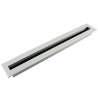 Diffuseur linéaire en aluminium pour CVC avec lames réglables