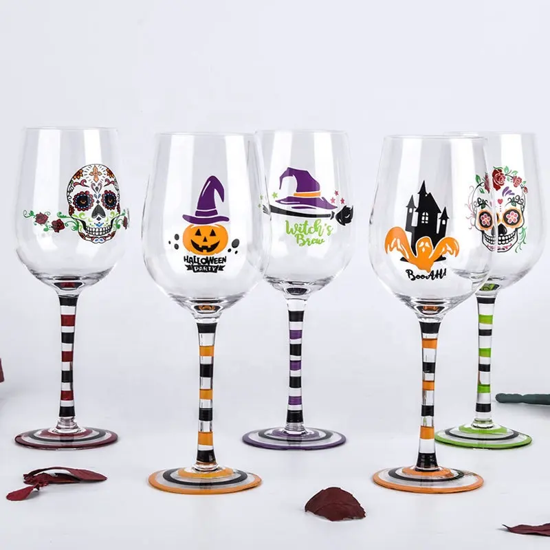 Halloween kính tùy chỉnh kính Halloween trong suốt cốc rượu thủy tinh