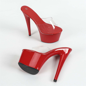 16cm dames mode Transparent Super <span class=keywords><strong>talons</strong></span> aiguilles chaussures haute imperméable plate-forme scène hommes passerelle <span class=keywords><strong>talons</strong></span> hauts - Product Image 5