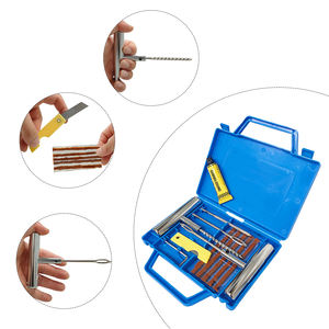 Kit de réparation de pneus d'urgence robuste pour voiture et vélo avec poignée en T, ensemble de réparation de crevaison et de patchs pour voiture - Product Image 4