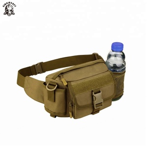 Sac banane tactique nouvelle conception, sac banane tactique portable avec porte-bouteille - Product Image 1