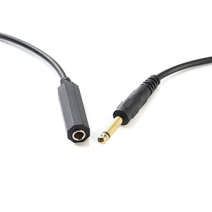 Câble d'extension audio <span class=keywords><strong>mono</strong></span> 6,35 mm mâle vers femelle 1/4'' pour casque, microphone, prise auxiliaire, rallonge de connexion - Product Image 5