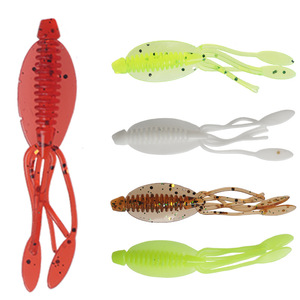 Señuelo de calamar suave de 65 mm y 0,8 g, cebo de silicona para pesca de pez mandarín en agua dulce - Product Image 1
