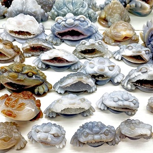 Wholesale Bulk Natural <strong>Crystal</strong> Carving <strong>Geode</strong> Agate Toad <strong>Crystal</strong> <strong>Geode</strong> for Decoration Souvenirs Gift - Product Image 3