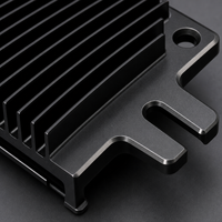 Casing Pendingin Aluminium Ekstrusi Daya Tinggi dengan Flensa Pemasangan untuk Peralatan Elektronik Inverter Industri