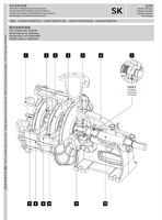 Rovattipump Pompe à eau pour tracteur avec accouplement et protections S3K100H/3E