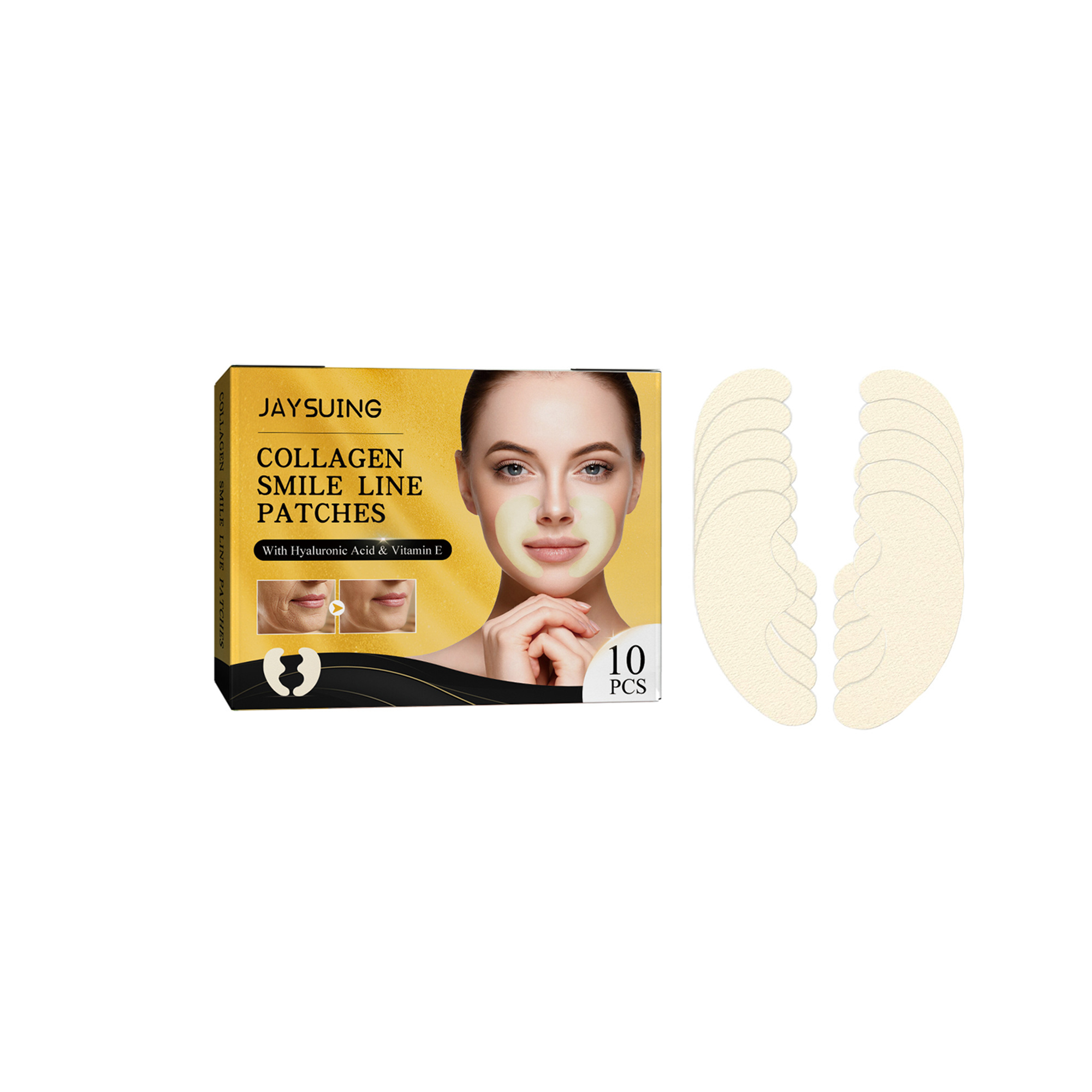 JAYSUING Collagen Smile Line Patches - Anti Wrinkle Face Patch